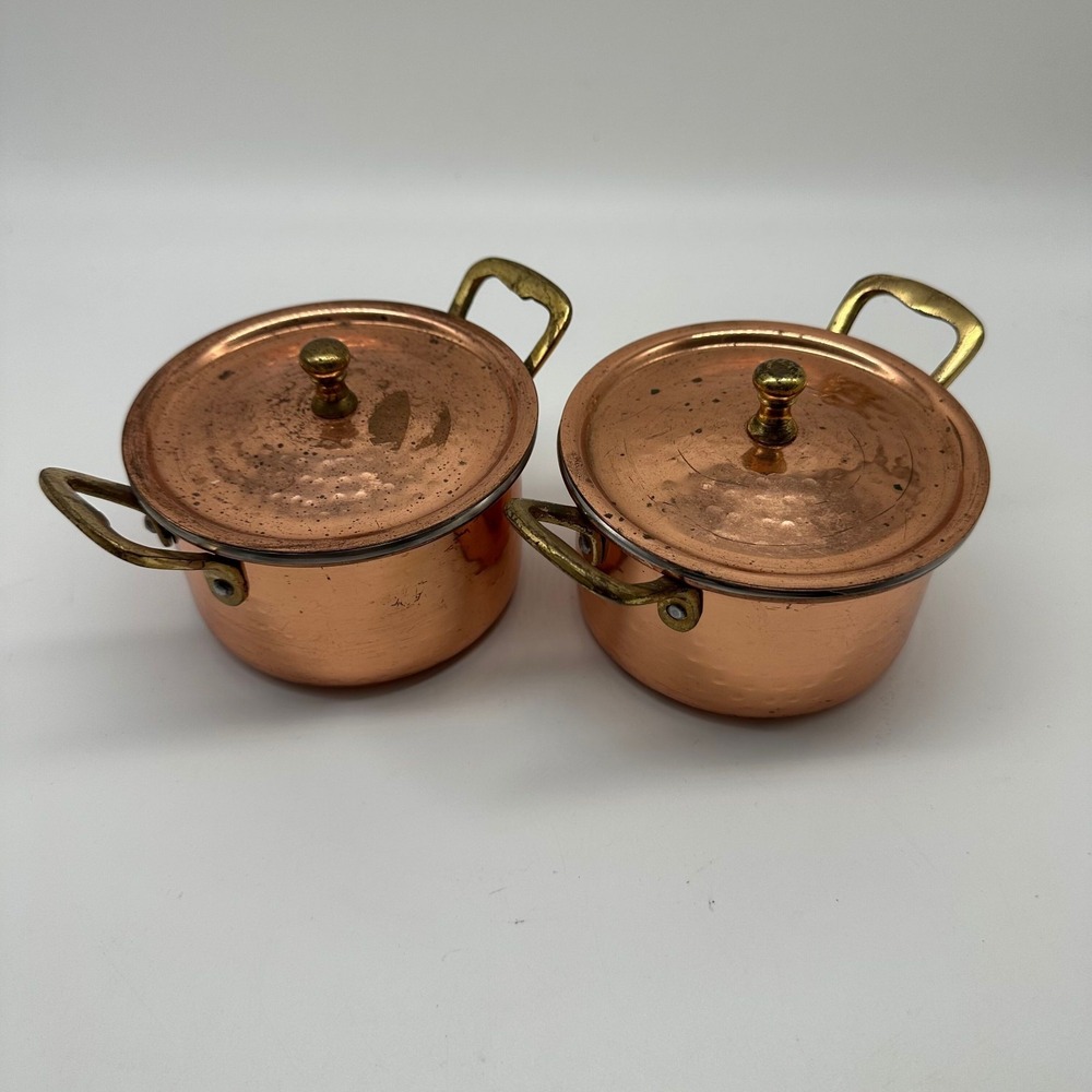 Dash Of That Copper / Stainless 4" Mini Stockpot Set of 2